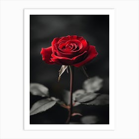 Dark Rose 166 Art Print