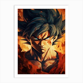 Dragon Ball Z Wallpaper 35 Art Print