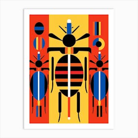 Beetle Abstract Geometric Abstract 1 Art Print