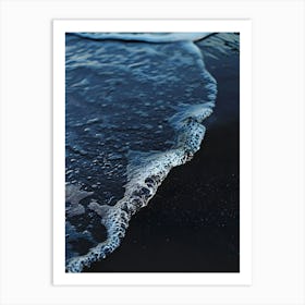 Black Sand Beach Art Print