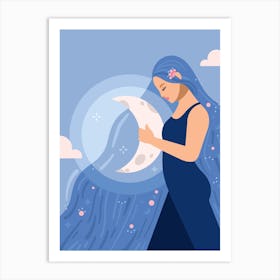 Blue Moon Magic – Art Print Art Print