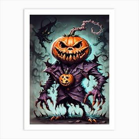 Pumpkin King Art Print