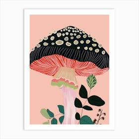 Garden Mushroom Art Print