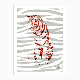 Tiger Red Art Print