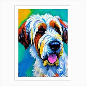 Briard Fauvist Style Dog Art Print