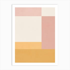 ABSTRACT MINIMALIST GEOMETRY - YR01 Art Print