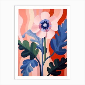 Anemone 6 Hilma Af Klint Inspired Pastel Flower Painting Art Print