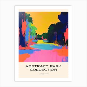 Abstract Park Collection Poster Hyde Park London 5 Art Print