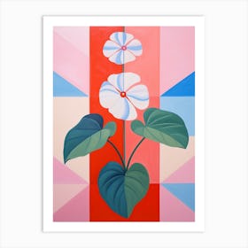 Impatiens 2 Hilma Af Klint Inspired Pastel Flower Painting Art Print