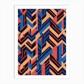 Abstract Geometric Pattern 3 Art Print