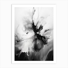 Fragility Abstract Black And White 4 Art Print
