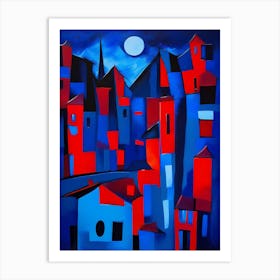 Village At Night II Art Print