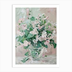 A World Of Flowers Sweet Peas 1 Painting Art Print