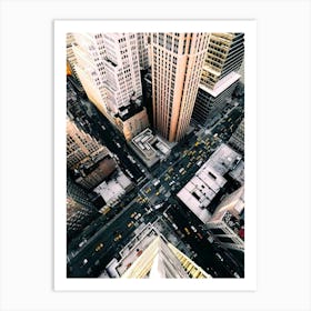 Aerial View Of New York City 1 Art Print