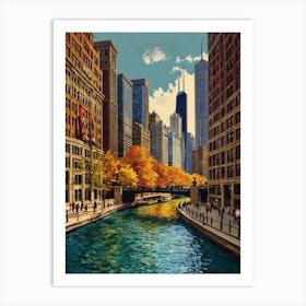 Chicago River 3 Art Print