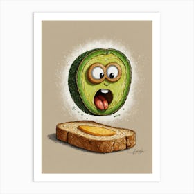 Avocado On Toast Art Print