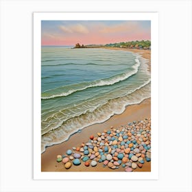 Pebbles On The Beach Art Print