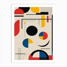 bauhaus geometric exhibition print 7 Art Print