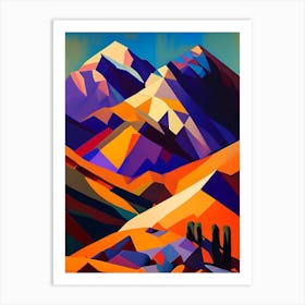 Death Valley National Park United States Of America Cubo Futuristic Art Print