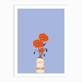 Poppies In Yakult Art Print