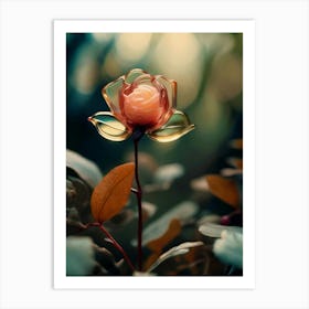 Resin, Glass Flower, Magical, Fantastical, Deamy Art Print