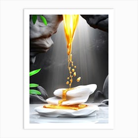 Oil Pouring Art Print