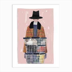 Laundry Baskets Art Print