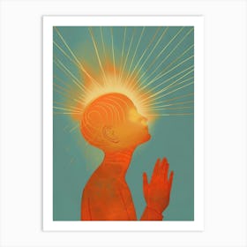 Man Praying 1 Art Print