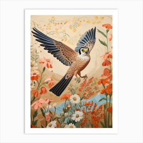 American Kestrel 4 Detailed Bird Painting Art Print