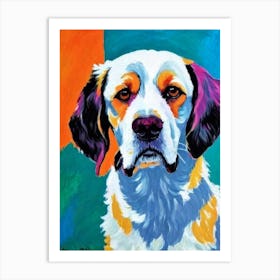 English Setter 4 Fauvist Style Dog Art Print
