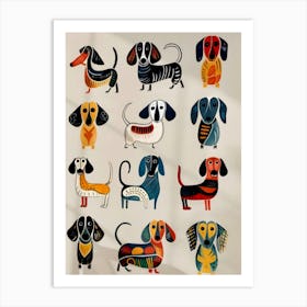 Sausage Dogs Print Art Print Art Print