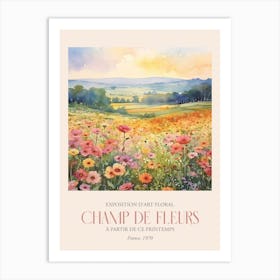 Champ De Fleurs, Floral Art Exhibition 42 Art Print