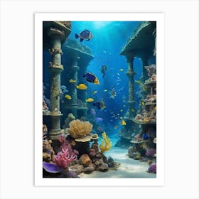 Beauty of underwater world 7 1 Art Print