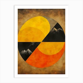 Circle Of Mountains Art Print