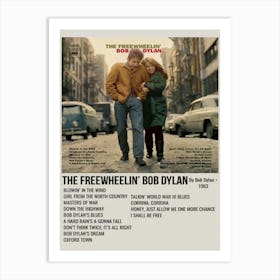 The Freewheelin Bob Dylan Art Print