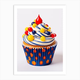 Realistic Photography Dotty Cupcake 3 Art Print