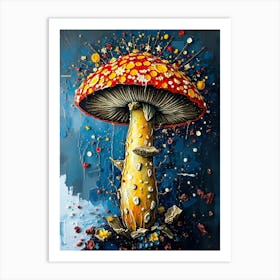 Mushroom Painting 4 Art Print