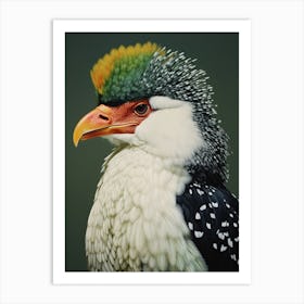 Ohara Koson Inspired Bird Painting Crested Caracara 1 Art Print