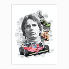 Gilles Villeneuve Art Print