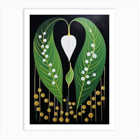 Lily Of The Valley 3 Hilma Af Klint Inspired Flower Illustration Art Print