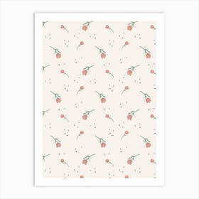 Scattered Flowers Art Print