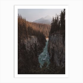 Cliffs Along River Art Print