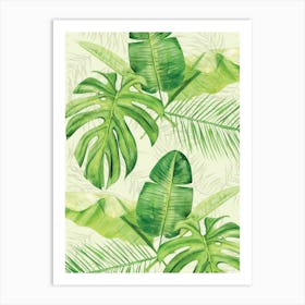 Tropical Leaves Art Print