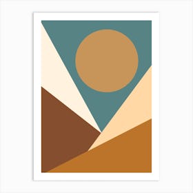 Geometric Sun 1 Art Print
