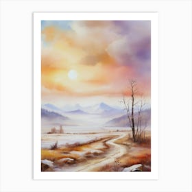 Landscape Painting 4 Art Print