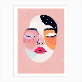 Face Of A Woman 73 Art Print