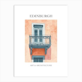 Edinburgh Travel And Architecture Poster 2 Art Print