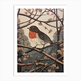 Art Nouveau Birds Poster Dipper 3 Art Print