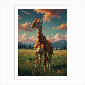 Giraffe 69 Art Print