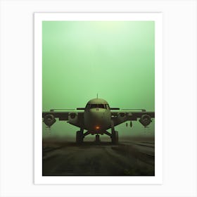 Waiting By The Old Runway Art Print